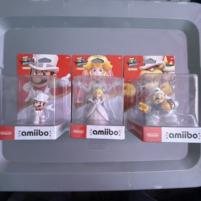 Mario Peach Bowser Wedding Outfit Amiibo Super Mario Odyssey