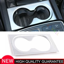 Car Central Console Water Cup Frame Trim For Benz GLE GLS 2016-2019 Matte Silver