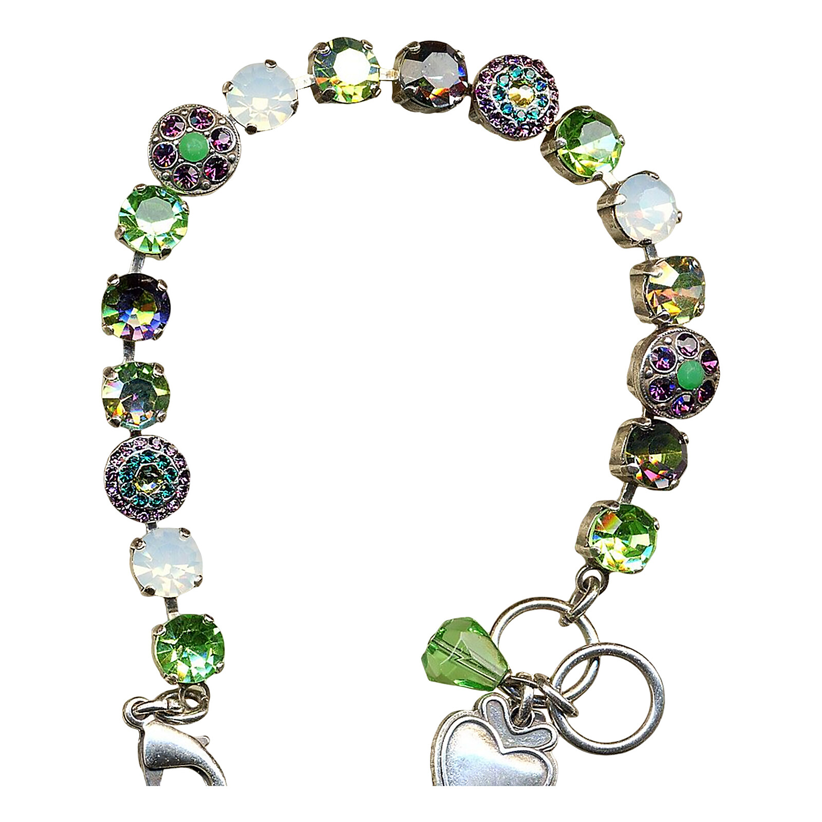 Bracelet By Mariana My Treasures Coll. Adorable Amethyst, White and Pacific O...