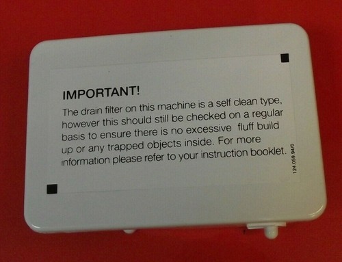 Waschmaschine ZANUSSI ZKG7125 Ablaufpumpe Klappe