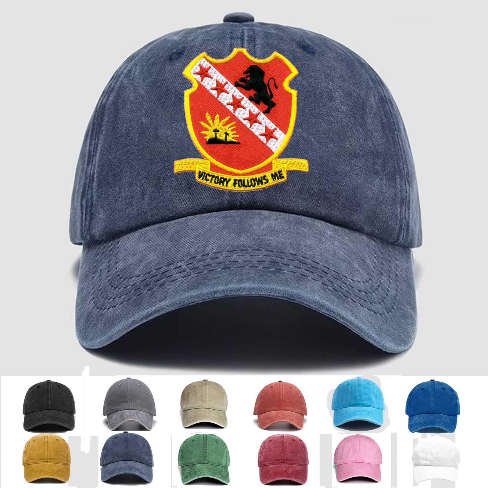 Custom Embroidered Hat 24th Field Artillery Division, Veteran Cap, Trucker Hat