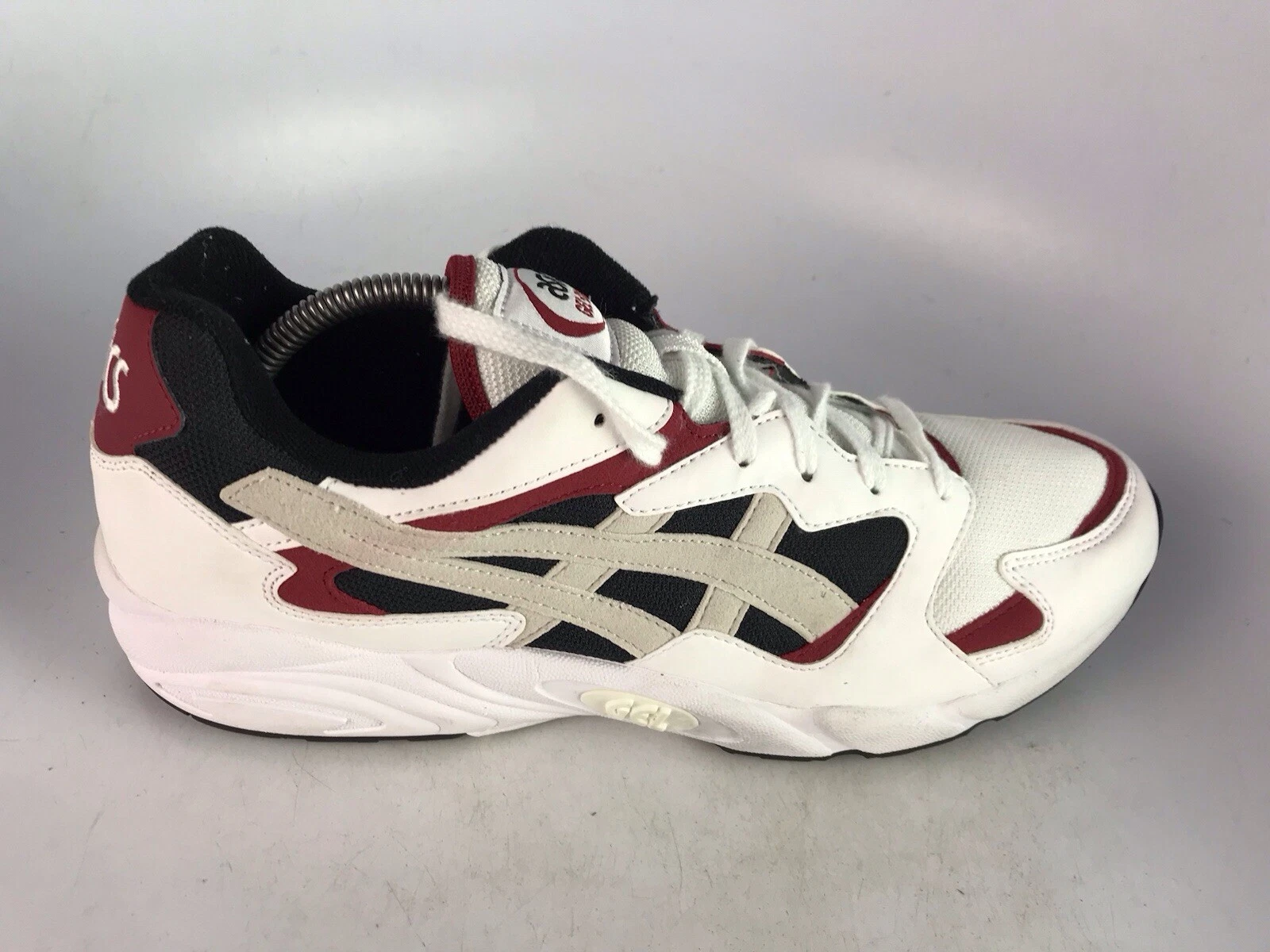 Scarpe Asics Tiger Gel Lyte Diablo Mid Top bianco nero rosso taglia 10 5 US