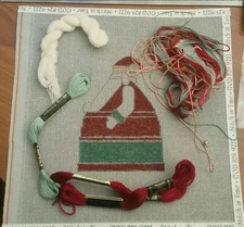 St Nicholas Santa Claus Hand Painted Needlepoint Canvas Kevin Burgess