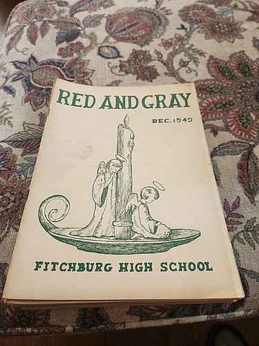1949-1953 (8)Fitchburg High School MA Red & Gray Quarterly Publication Book Mags - Picture 2 of 21