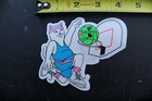 Rip N Dip Clothing Basketball Cat Dunk Alien Original Skateboarding Sticker