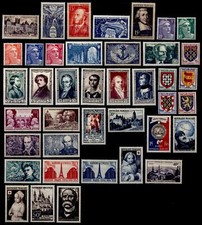 L'ANNÉE 1951 Complète, Neufs * = Cote 88 € / Lot Timbres France n°878 à 918