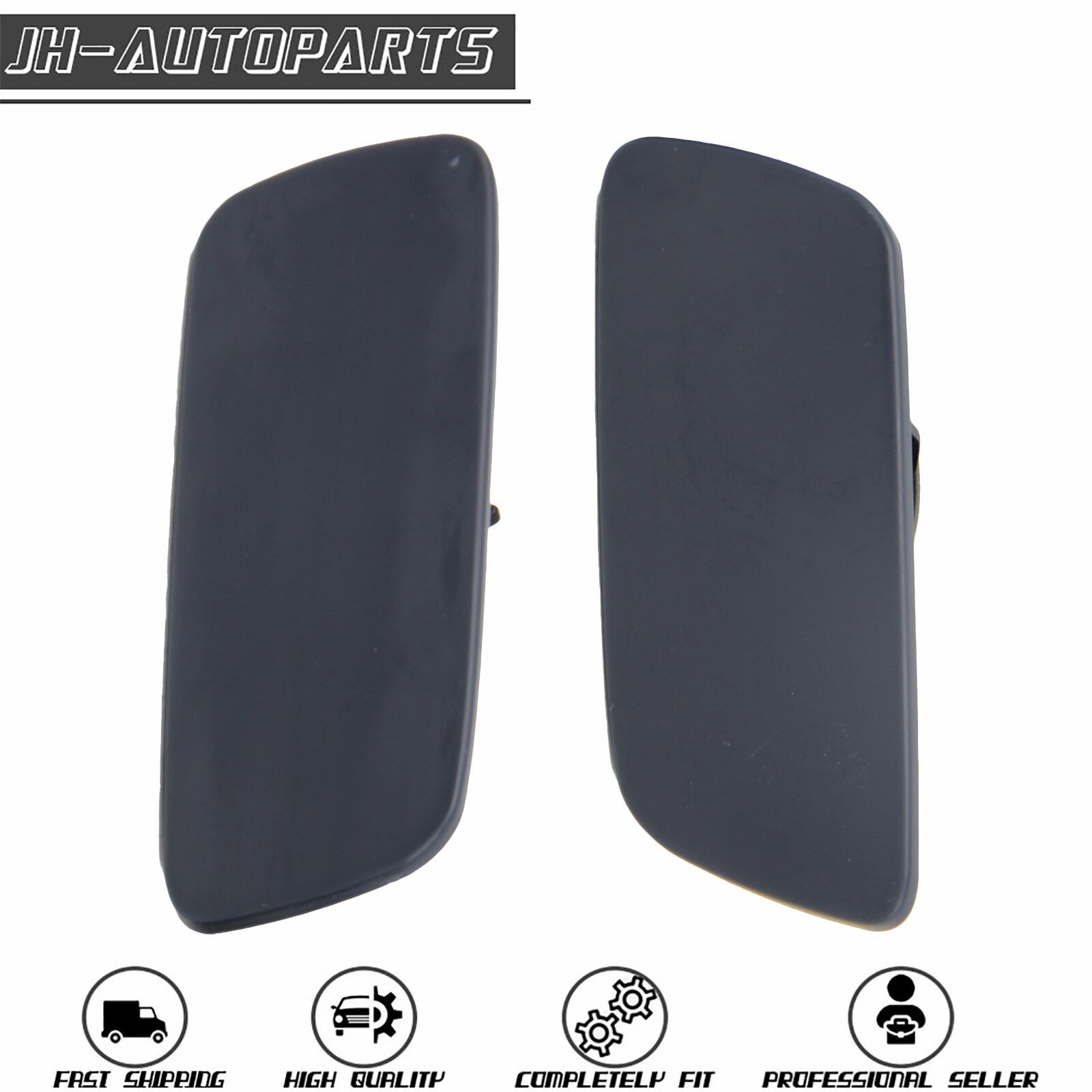 Front LH+RH Headlight Washer Nozzle Cover 2 Pcs For 2010-2018 Rolls-Royce Ghost