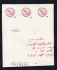 Honduras 1956 strip of stamps Mi#500 PROOF RR MNH