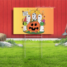 Welcome Great Pumpkin Yard Sign, Funny Halloween Spooky Yard Sign, Pumpkin Yard