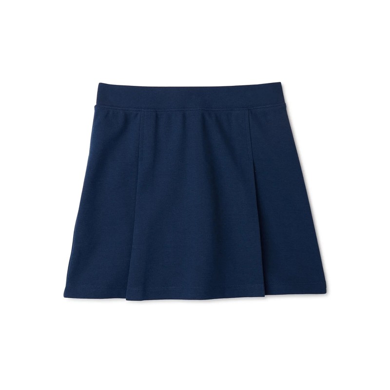 Wonder Nation Girls School Uniform Stretch Ponte Knit Scooter Skirt Navy sz 10