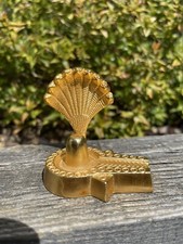 LARGE SHIVA LINGA LING LINGAM SHIV LINGUM SHIVLING SHIVALINGA STATUE METAL IDOL