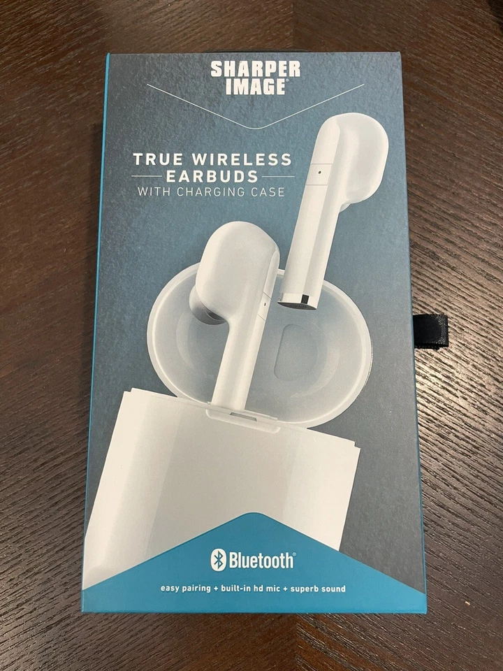 Sharper Image True Wireless Earbuds & Charging Case Bluetooth Earbuds - NEW - Image 2 of 4