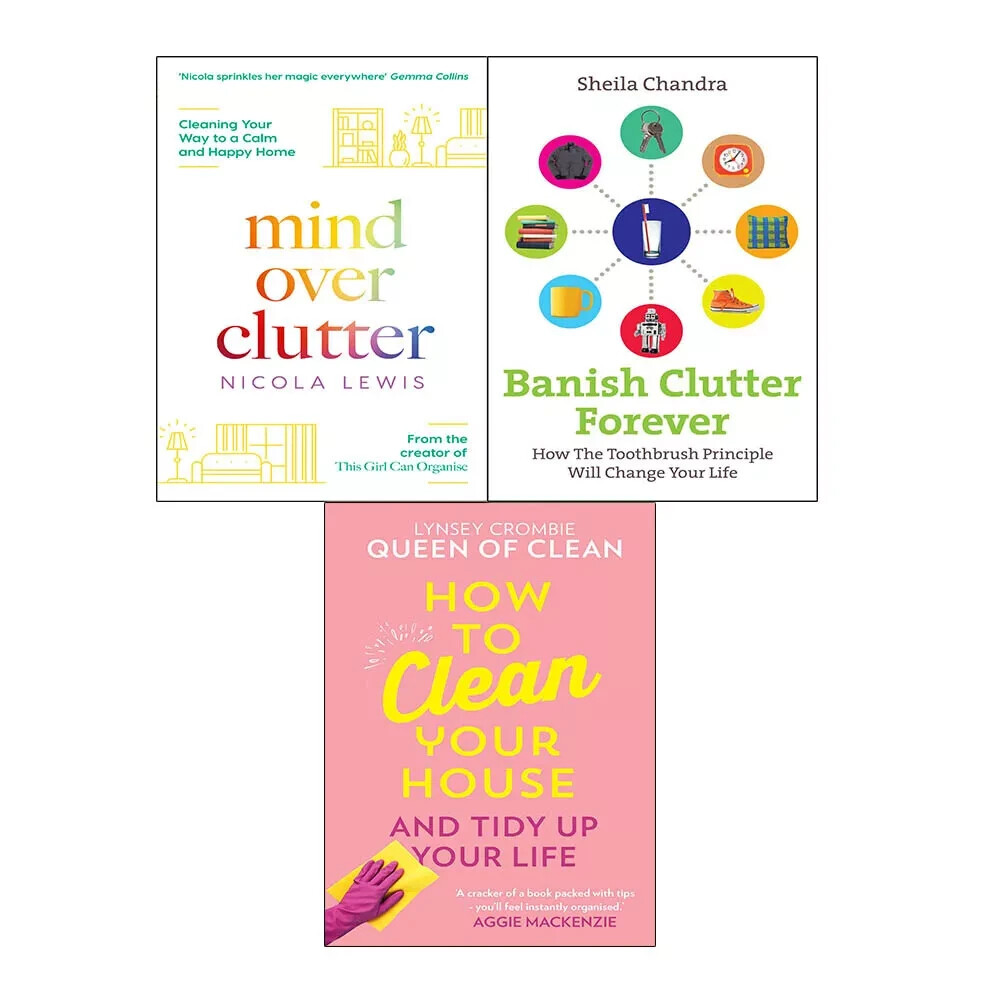 Banish Clutter Forever,Mind Over Clutter,How To Clean Your 3 Books Collections