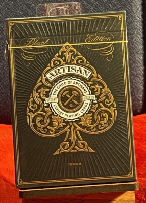 Artisan Playing Cards - Black Ed. by Simon Frouws & Theory 11 - USPCC - New!