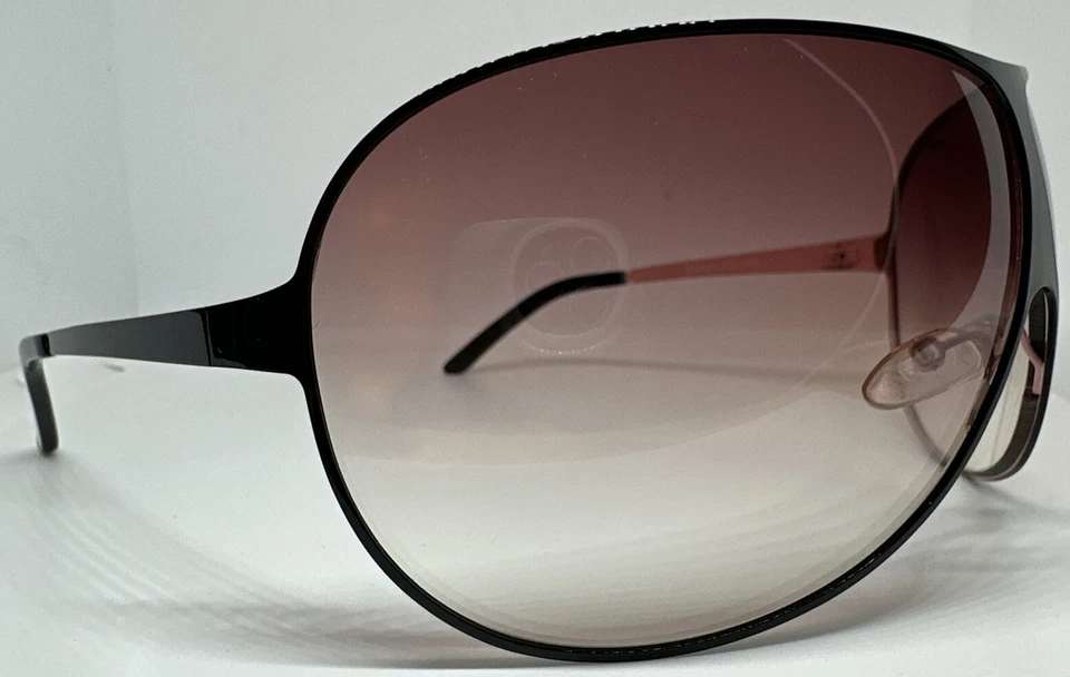 Vintage STING De Rigo 4668 Shield Sunglasses Italy Shades Black/ Pink Inner RARE - Image 2 of 4