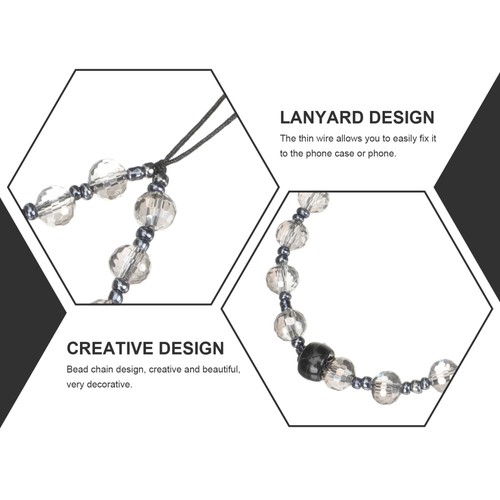 2 Pcs -lost Chain Hanging Lanyard Beaded Wrist Strap - 第 8/12 張圖片