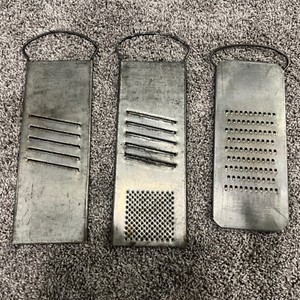 Antique Bluffton Slaw Cutter Co. Flat Cheese Slaw & Vegetable Cutters Set