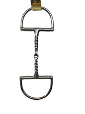 DEE RING HUNTER SHOW QUALITY BROKEN MOUTH HORSE SNAFFLE BIT STAINLESS STEEL 5  