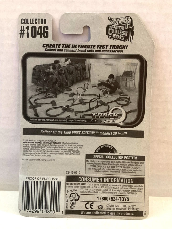 Hot Wheels POLICE CAR - HOLDEN COMMODORE - 1999 #1046 Highway Patrol - Thailand - Image 3 of 3