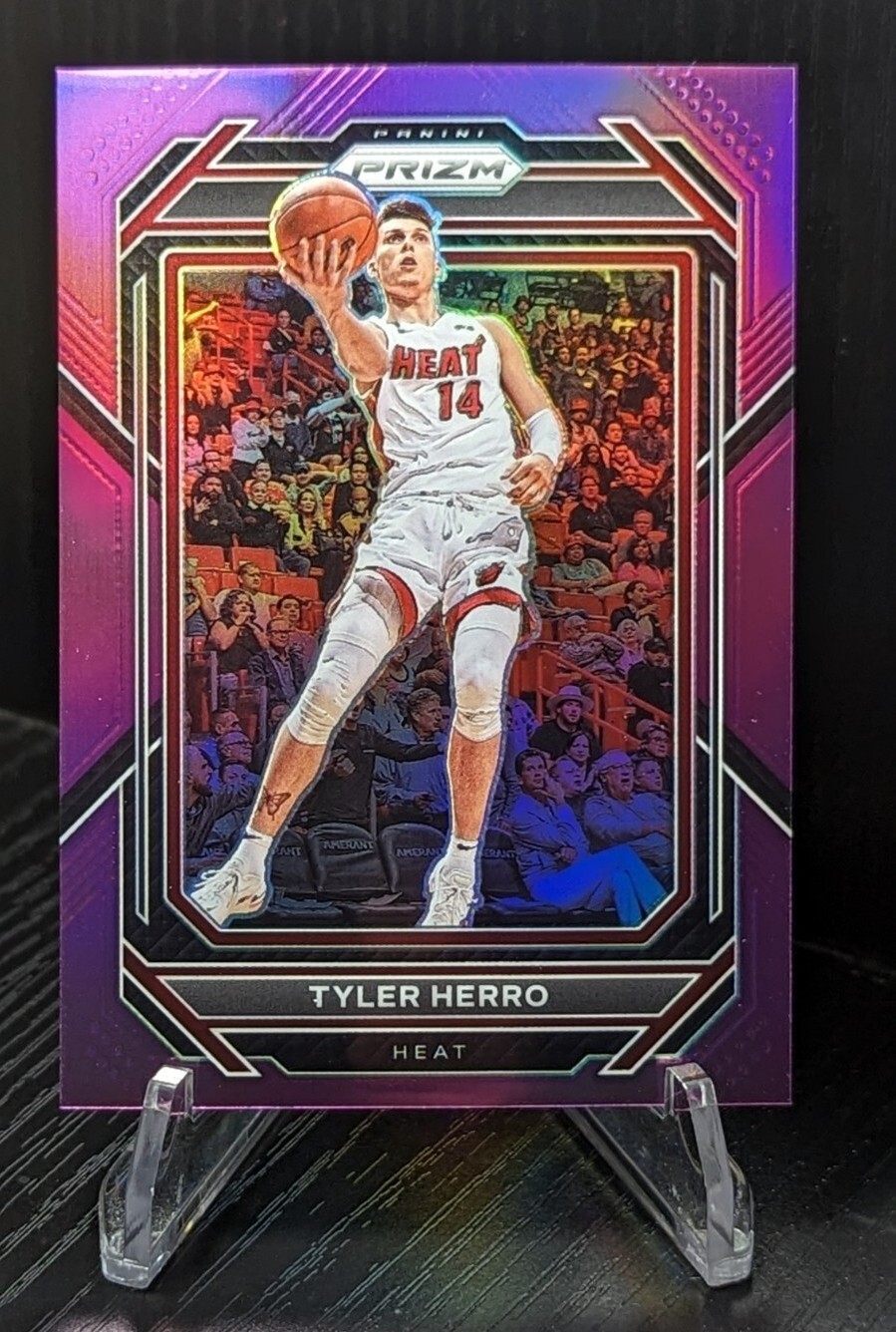 2022-23 Panini Prizm Tyler Herro /99 Purple Prizm #166