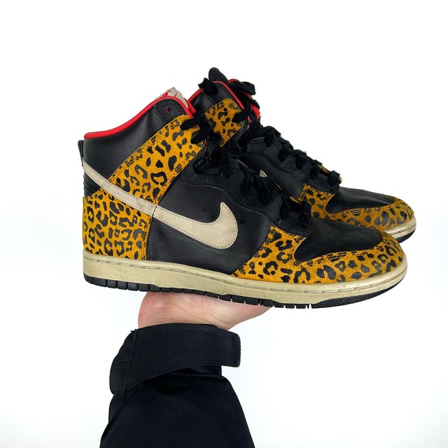 nike dunk high skinny leopard