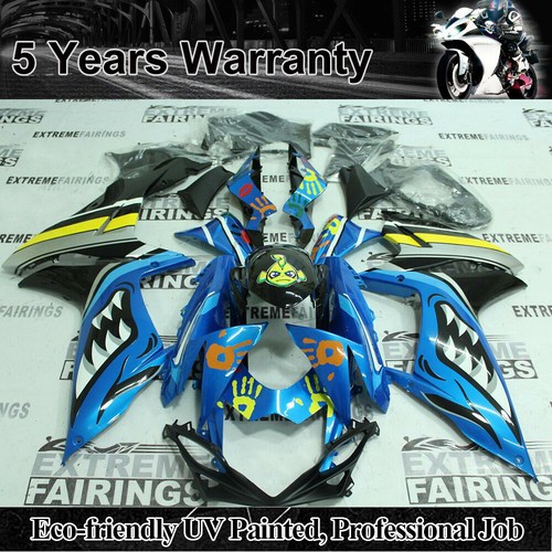 Blue Shark Injection Fairing Kit For Suzuki GSXR600 GSXR-750 2011-2019 ABS  Body | eBay