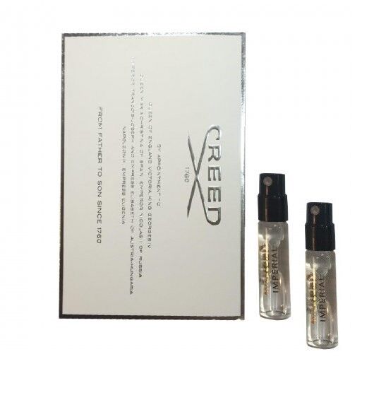 2 x Creed Millesime Imperial Men Sample Vial 0.08 oz 2.5 ml Eau De Parfum Spray