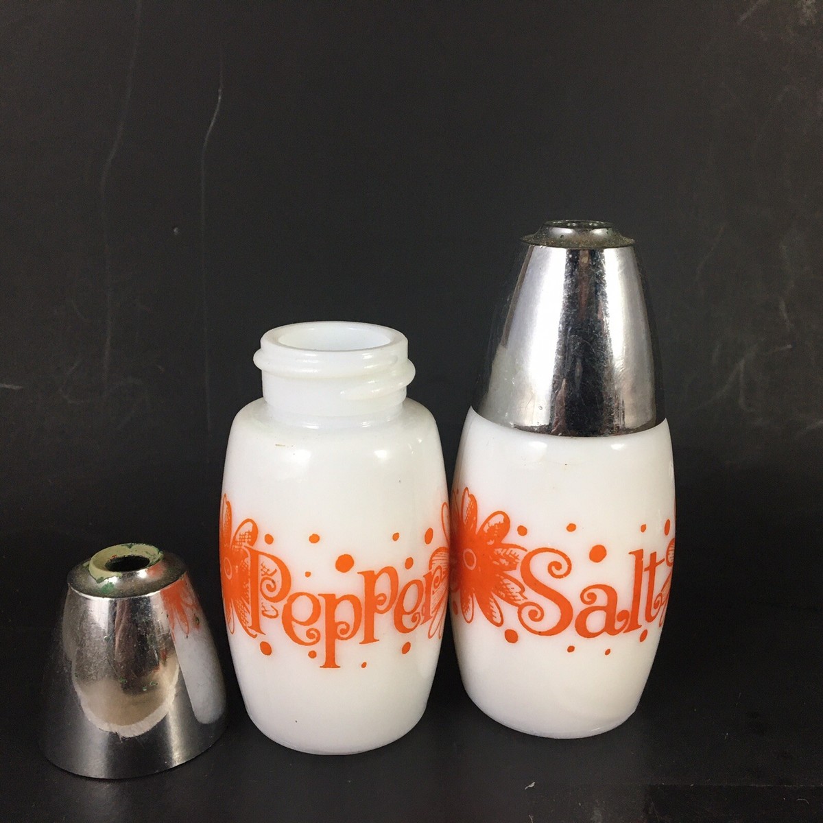Vintage 1970s Gemco Salt And Pepper Shakers USA Orange