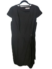 GRACE KARIN Cocktail Pencil Dress Size XL 16 Black Stretch Wiggle 50's Work