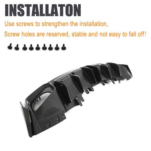 Se adapta a Audi R8 V10 2022-24 Dry Carbon parachoques trasero difusor difusor trasero - Imagen 10 de 12