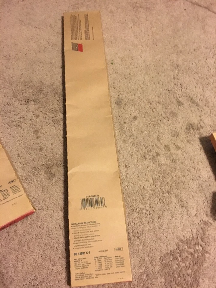 Conjunto de junta de panela de óleo do motor serve 1965-1991 Jeep J-100, J-2500, Wagoneer - Imagem 3 de 4