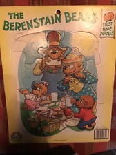 Vintage 1988 Berenstain Bears First Time Puzzle "Rain or Shine" Made in USA Good