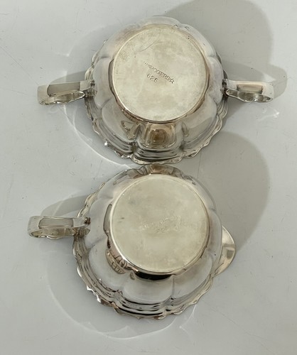 Vintage WM Rogers #625 ~ Silver-Plated Creamer & Sugar Bowl with Tray Set - Picture 7 of 12