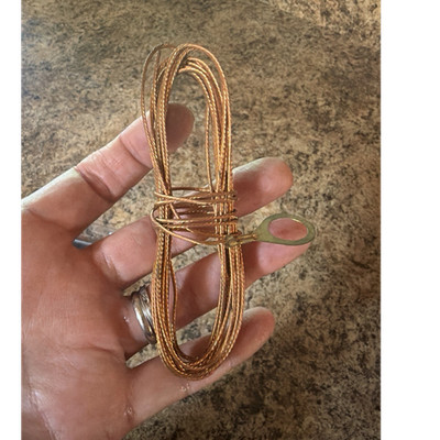 Copper Grounding Wire with Ring Terminal Lug for Electrical Connection