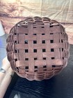 Longaberger Merlot 10" work basket with lid — photo 8