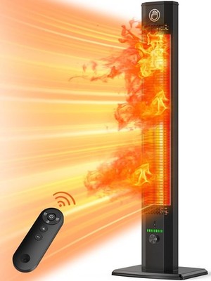 42INCH Outdoor Heater 9 Heat Levels & 540Min Timer Child  Lock IP65
