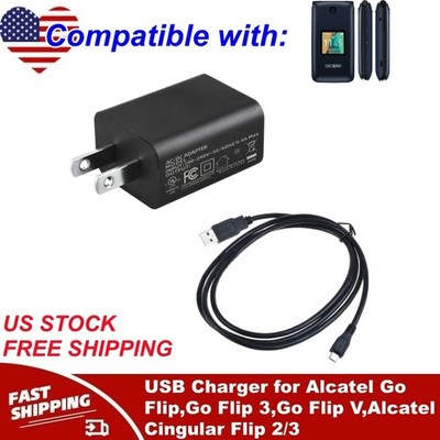 USB Charger for Alcatel Go Flip,Go Flip 3,Go Flip V,Alcatel Cingular Flip 2/3