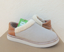 SANUK COZY VIBE LOW SUGAR MAT WOOL/ FAUX FUR SLIPPER SHOES, US 7/ EUR 38 NIB