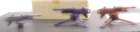 Marx Captain Gallant Reissue Machine Guns Set of Three Collector Painted