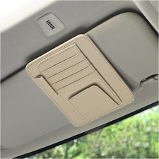 Car Sun Visor Organizer 2-in-1 - Small Auto Sunglass & Document Holder