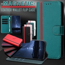 For Samsung Galaxy S26 Ultra Plus S25 FE S24 S23 S22 Case Leather Wallet Cover
