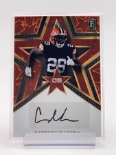 CAMERON MITCHELL 2023 WILD CARD AUTO MANIA ROOKIE AUTO RED /35 #AMS-A Q1134. rookie card picture