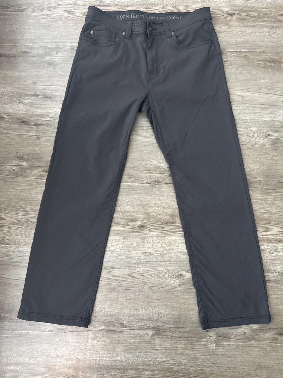 Prana Slim Fit Brion Pants Dark Gray Mens 34x29