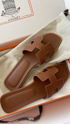 hermes oran sandals size 7 fits 7.5 too