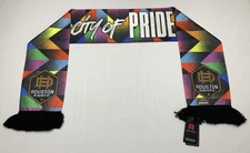 New Houston Dynamo Pride Rainbow MLS Soccer Scarf