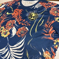 Nike Club America Pre-Match Soccer Jersey Mens 3XL Floral Dri-FIT