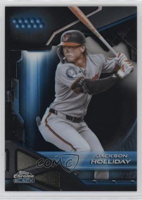 2026 Topps Chrome Black Blue Refractor 61/150 Jackson Holliday #88 0u8i