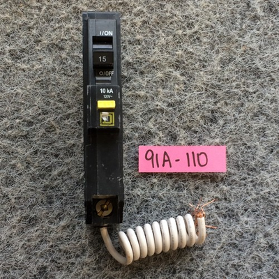 #ad NEW TAKEOUT Square D QO115GFI 15 Amp 120V Plug In Ground Fault Circuit Breaker $38.97