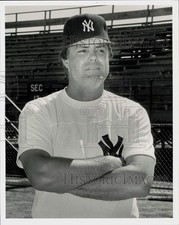 1986 Press Photo Lou Pinella on the New York Yankees at spring training