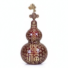 Brass Gourd Decoration Dark Red Indoor Display Wu Lou Decoration